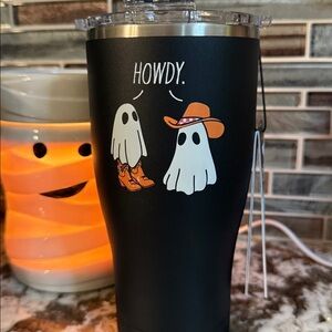 Orca Black Tumbler with Ghost Design
Halloween